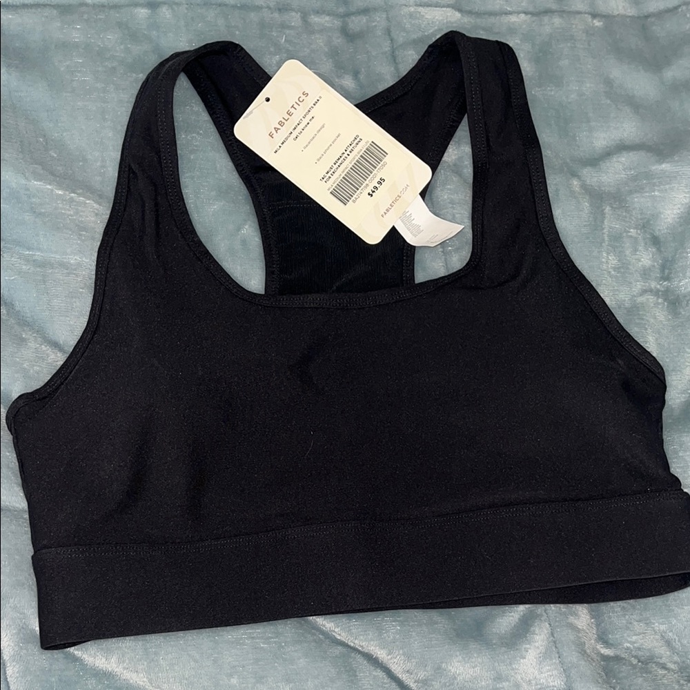Fabletics Midnight Black Sports Bra
